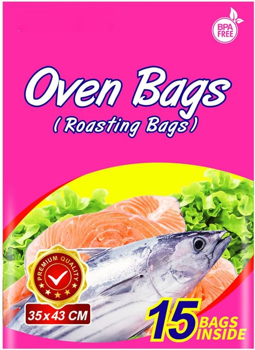 15 OvenZakken voor het Braden en Roosteren van Vlees, Kip en Groenten (Middel)
