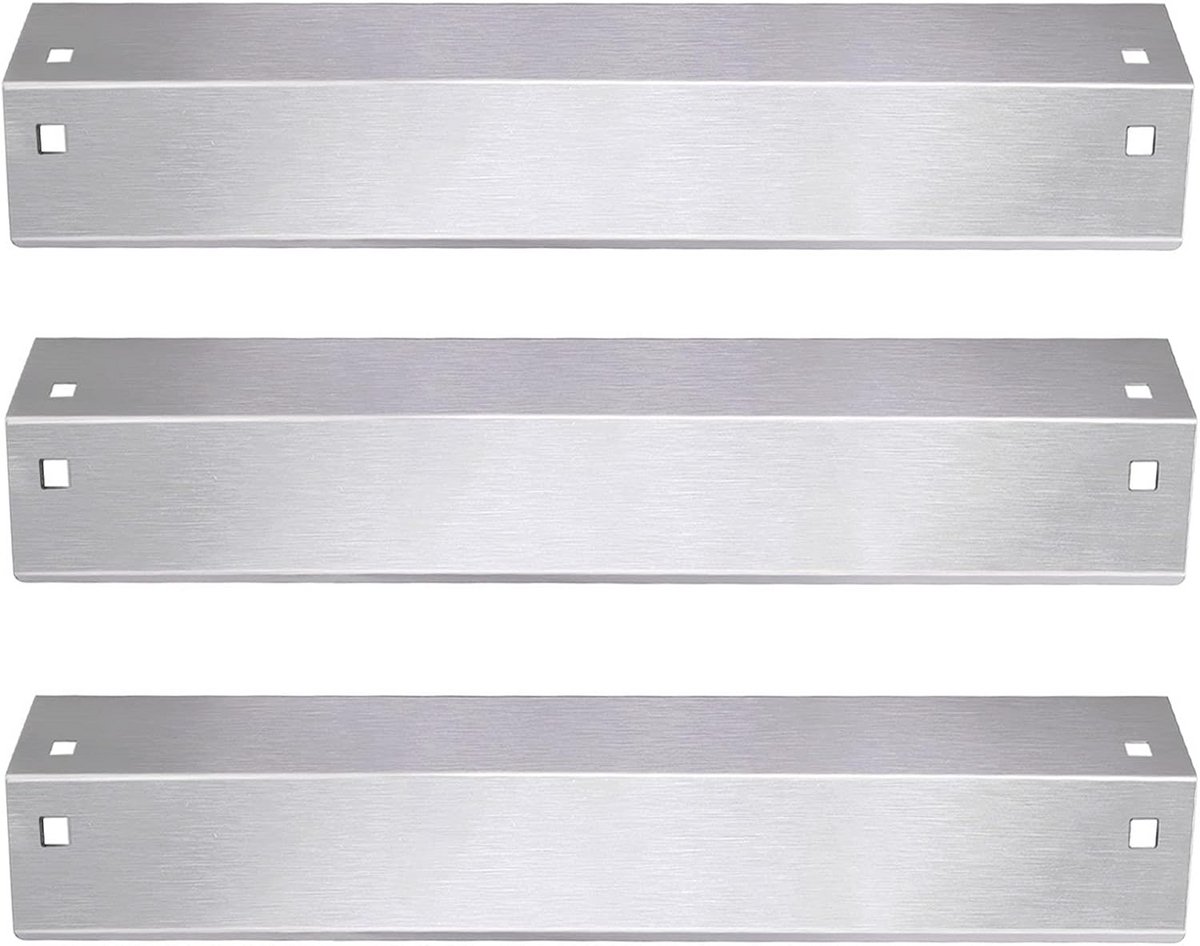 RVS Warmteverdeler Platen voor Grill Set van 3 Universele Barbecue Hitte Schilden