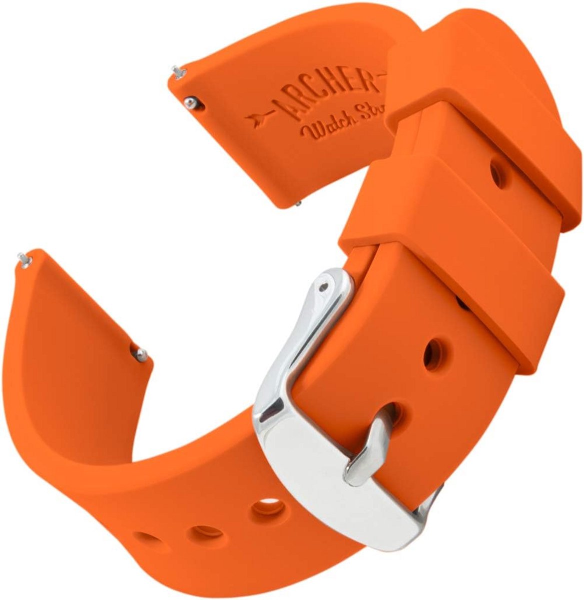 Zachte Siliconen Horlogeband met Quick Release - Universele Pasvorm voor Heren en Dames