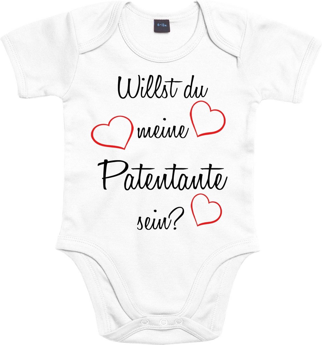 Babybody 'Patenoom/Patenante' - Liefdevolle Geschenkbody voor Duitsland en Nederland