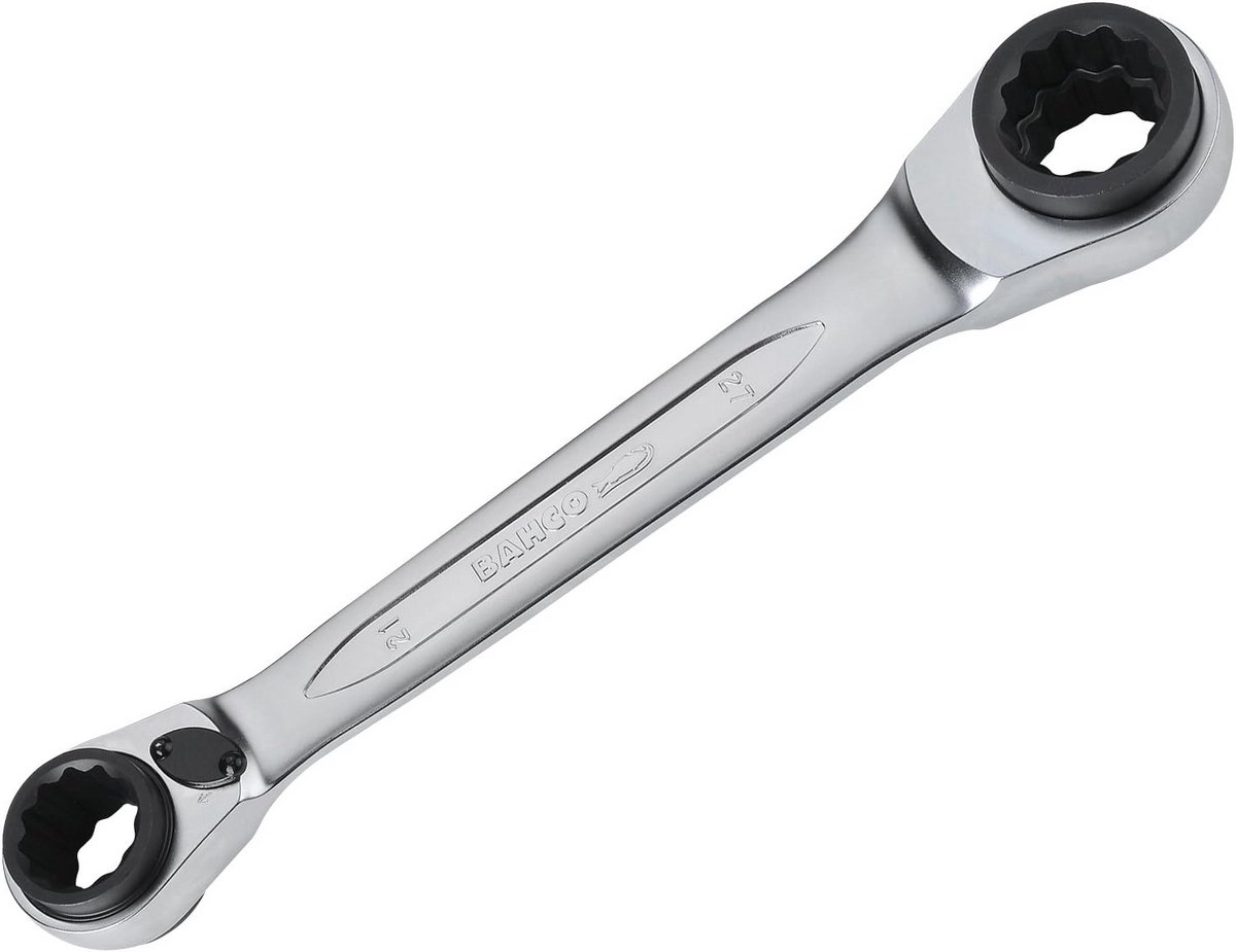 Dubbele Ratelsleutel Met Opening – Maten 21mm en 27mm – Professioneel Handgereedschap