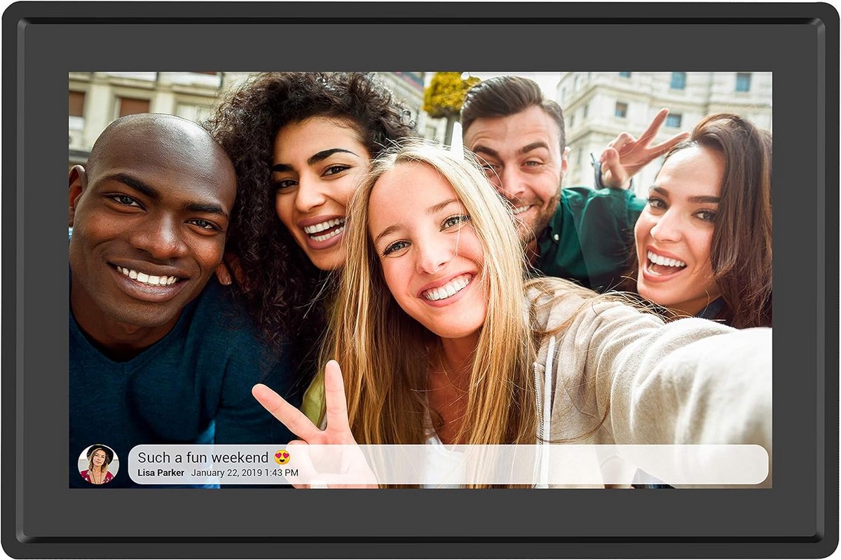 10,1 Inch Slimme Digitale Fotolijst met WiFi en 16GB Opslag