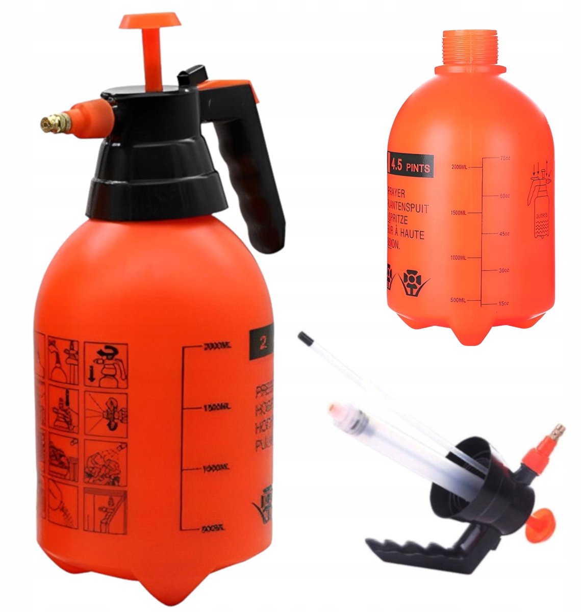 Drukspuit Schuimspuit 2L - Actieve Schuimspuit voor Auto en Tuin