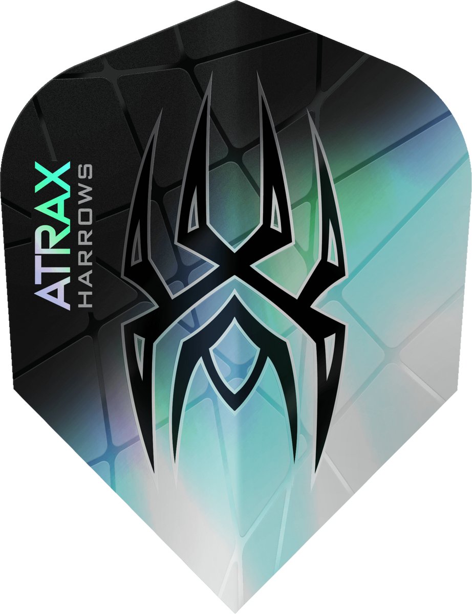 Harrows Atrax Black NO6 - Dart Flights