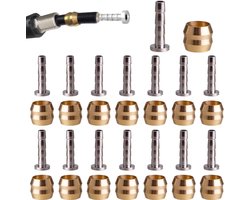 Insert 15 Set - Olive Connector - Barb - Hydraulic Disc Brake Hose Componenti - Spare Part - Olive Bits - Hydraulic Disc Connectors