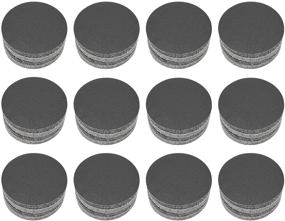CSGoods - Klittenbandschijven 50mm 60 korrel - Set van 120 stuks - Geschikt voor diverse gereedschappen