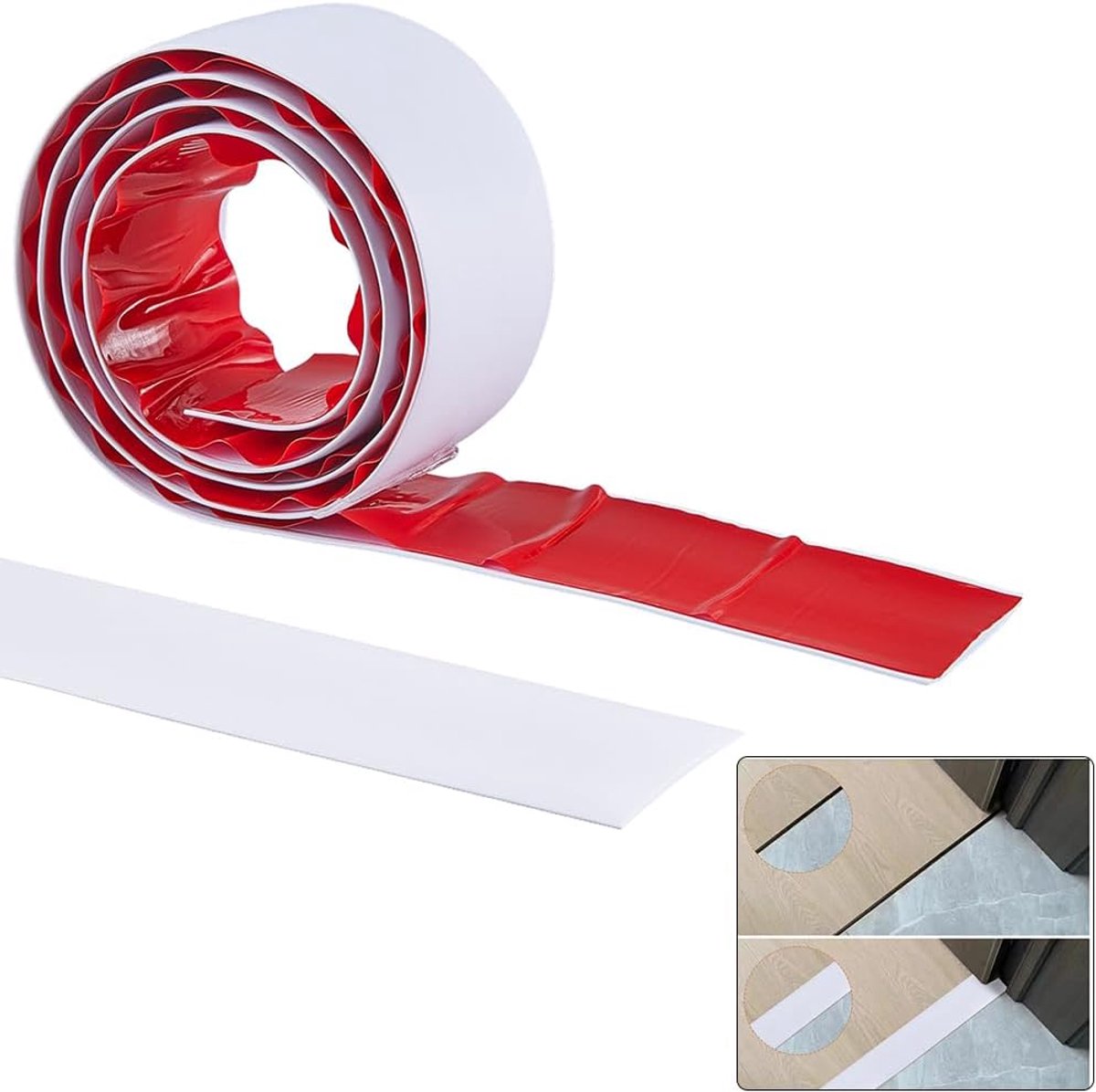 1.2 Ms Floor Transition Strip - 5 cm Wide - Zelfklevende PVC Cover Strips - Randafwerking