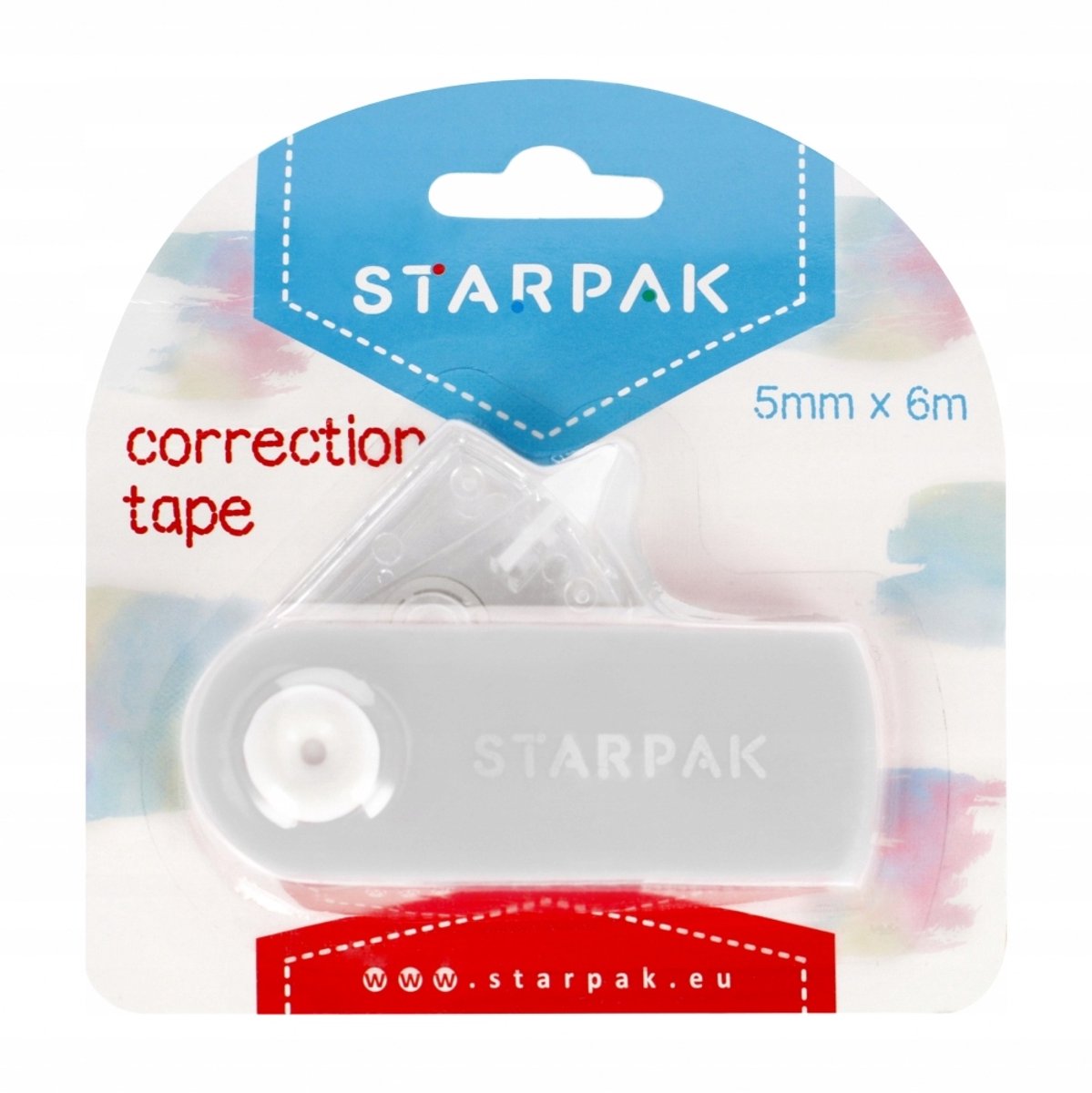 Starpak Grijze Correctietape 5mm x 6m - Essentieel Schoolbenodigdheid