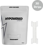 Bandes nasales Hypowered - Bandes nasales Sport - Transparentes - Bandes anti- Snurk pour le sommeil - Pansement nasal - Dilatateur nasal - Idéal pour le sport et le sommeil - 30 pièces