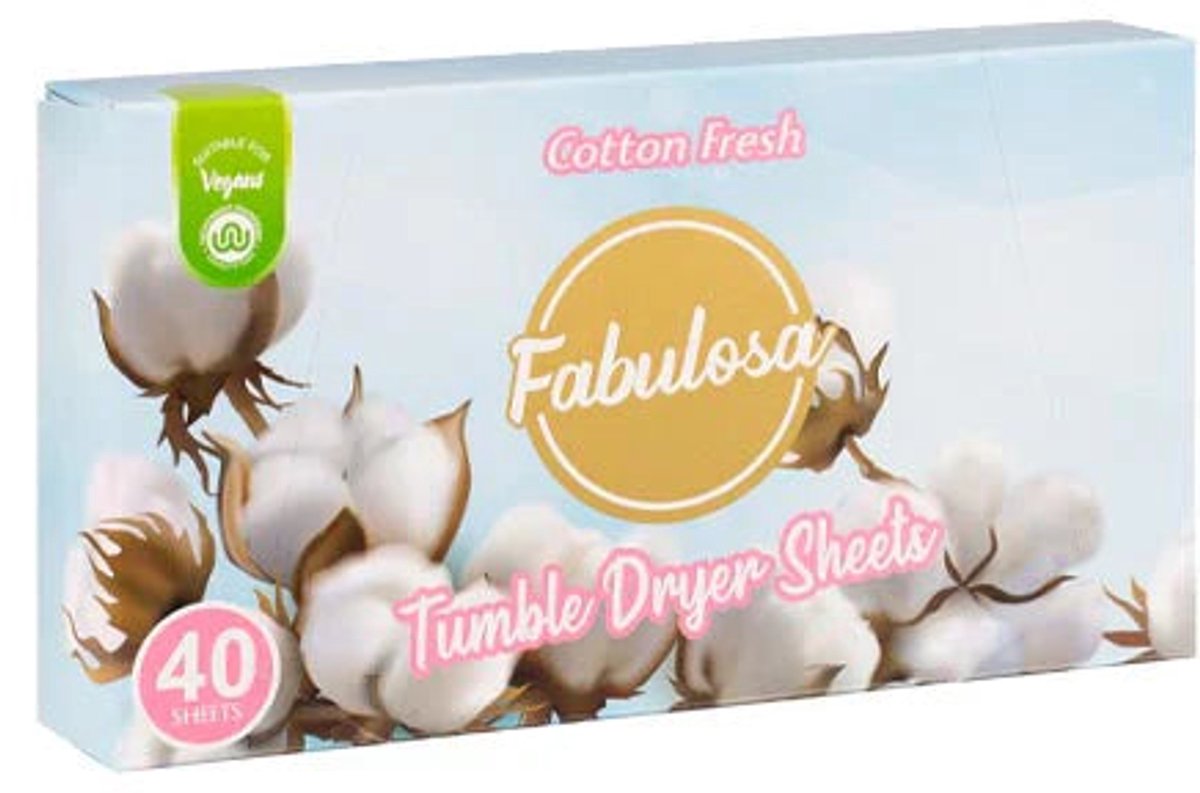 Fabulosa wasdrogervellen Cotton Fresh 40 stuks
