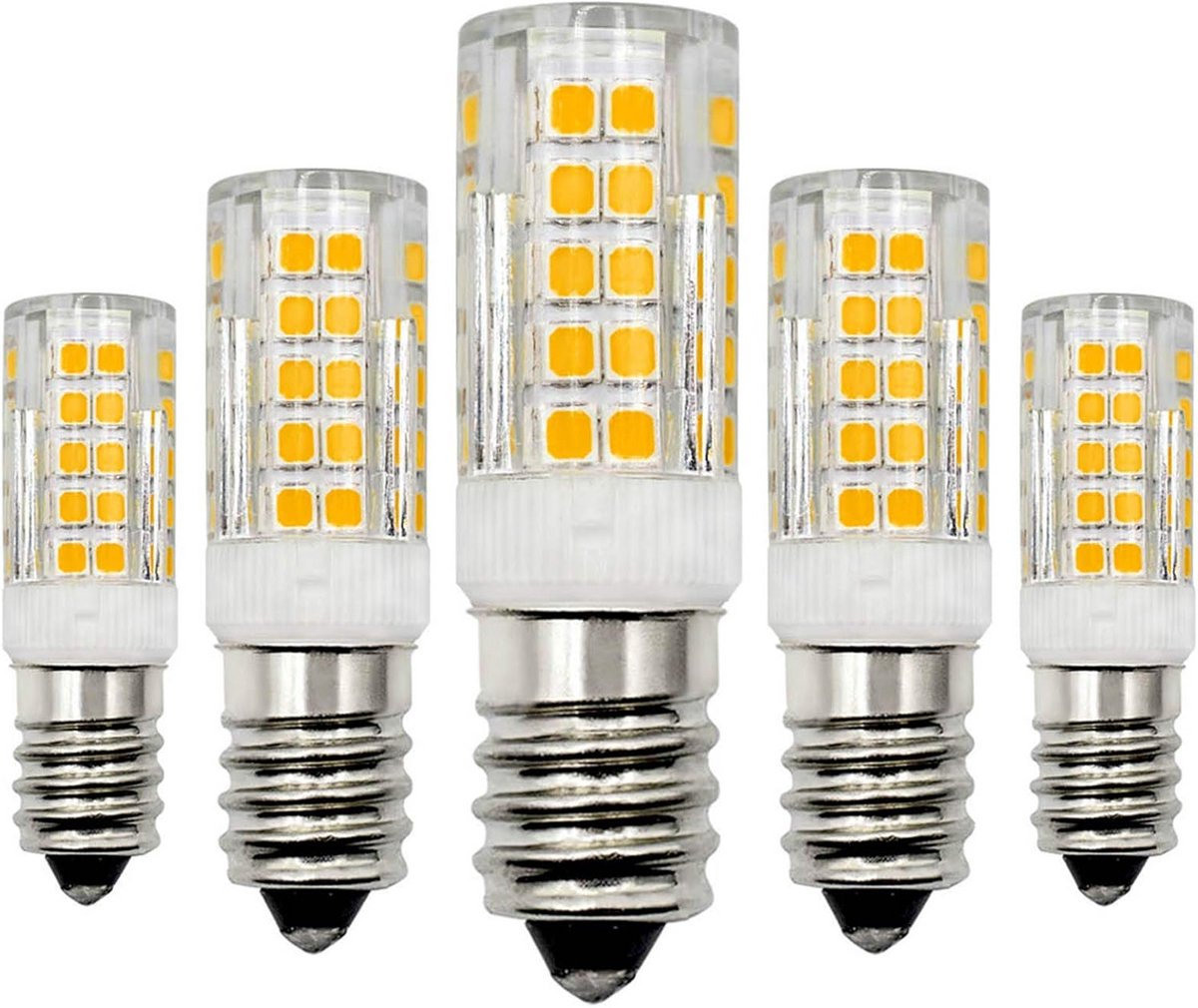 E14 LED-lamp 12V 4W Warm Wit 3000K 5 Pack - Energiezuinige Gloeilamp Vervanging