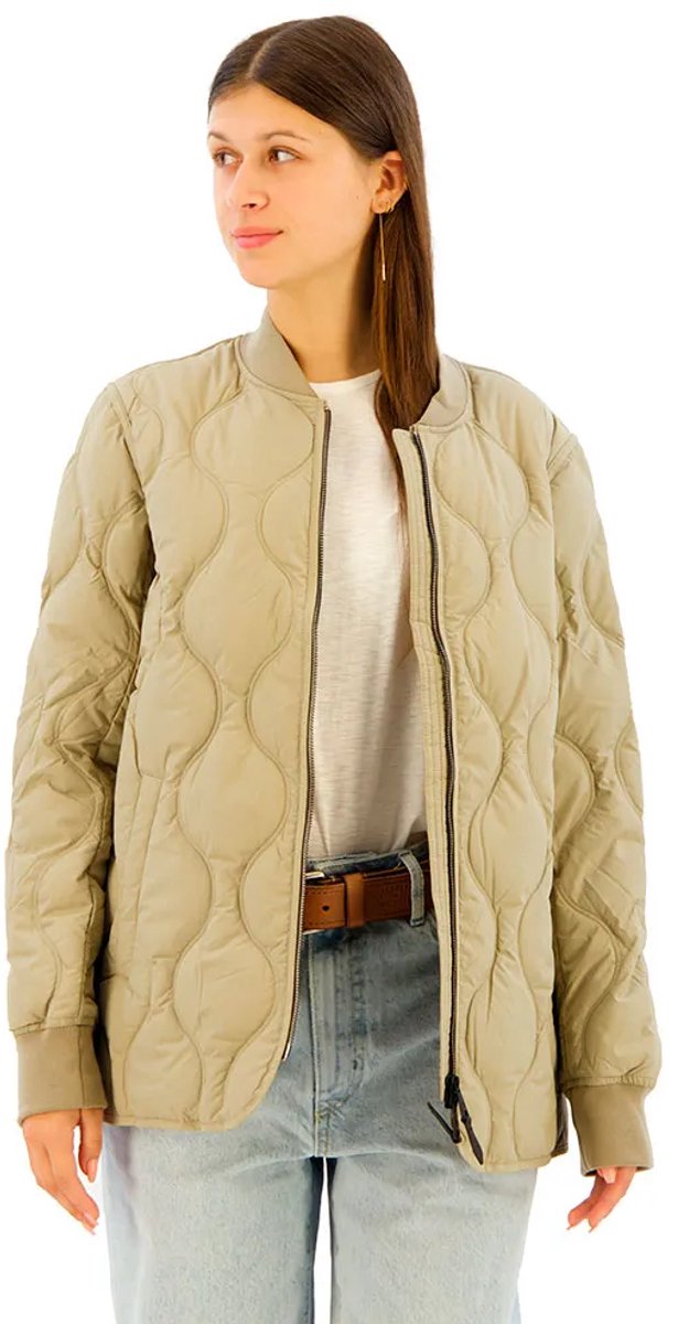 Superdry Korte Gewatteerde Liner Jas Dames Gewatteerde jassen Beige