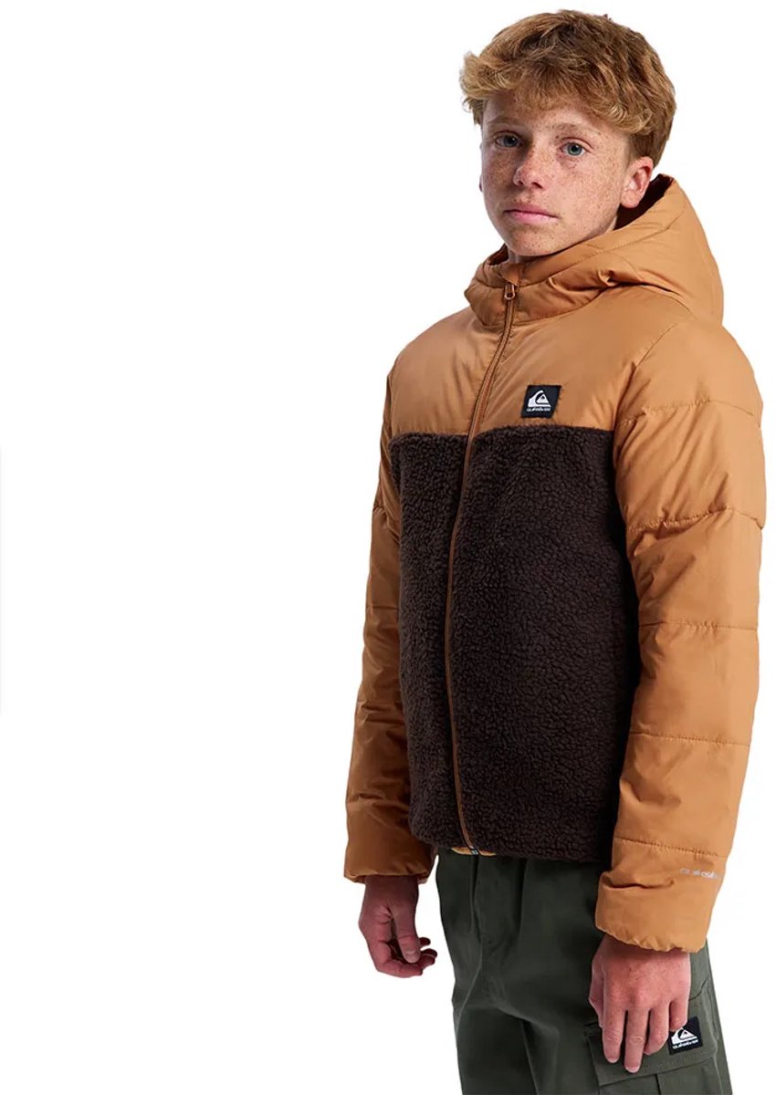 Quiksilver Scaly Reversible Hoodie 10 Years Jongen Bruin