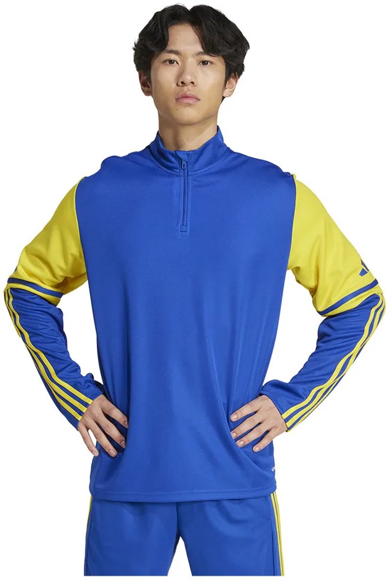 Adidas Squadra 25 Training Sweatshirt Met Halve Rits Regular Man Blauw