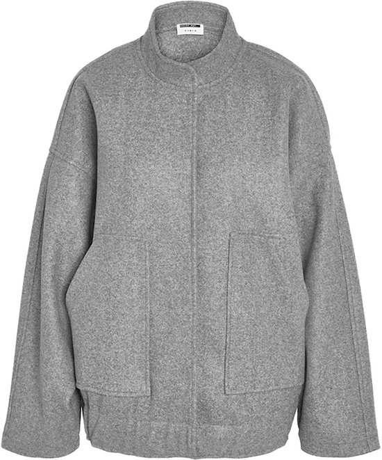 Noisy may Veste Nmhalston L/s Bomber Jacket Wvn Noo 27029328 Gris Clair Mélange Femme Taille - M
