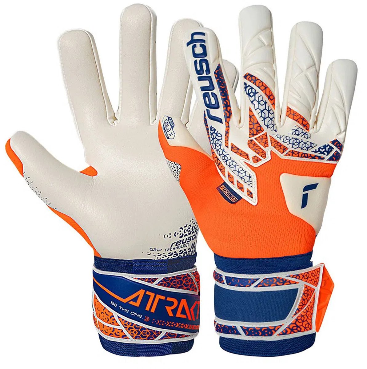 Reusch Attrakt Gold X NC Orange Blue Keepershandschoenen - Maat 9.5