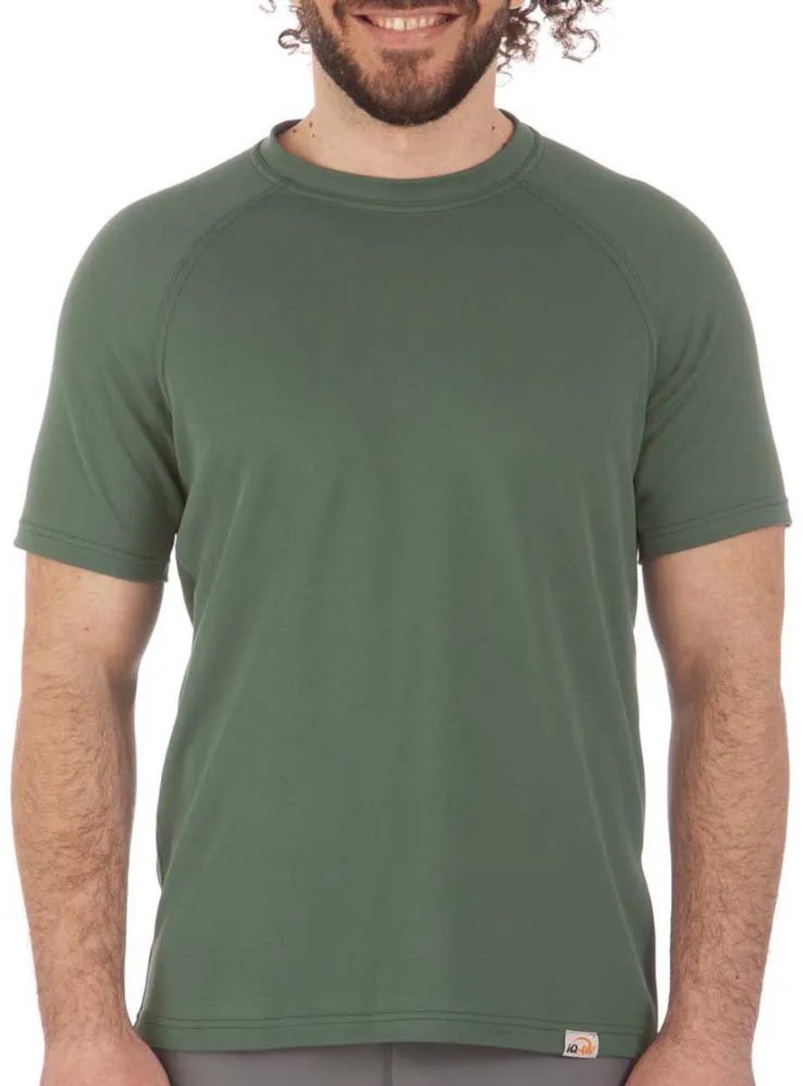 Iq-uv Uv Pro Korte Mouw Rash Guard Groen L Man
