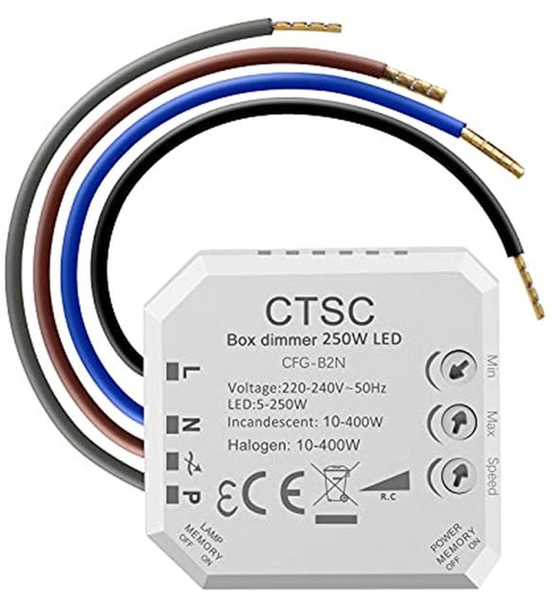 LED Dimmer 220V - Stille Dimmer voor Dimbare LED en Halogeenlampen