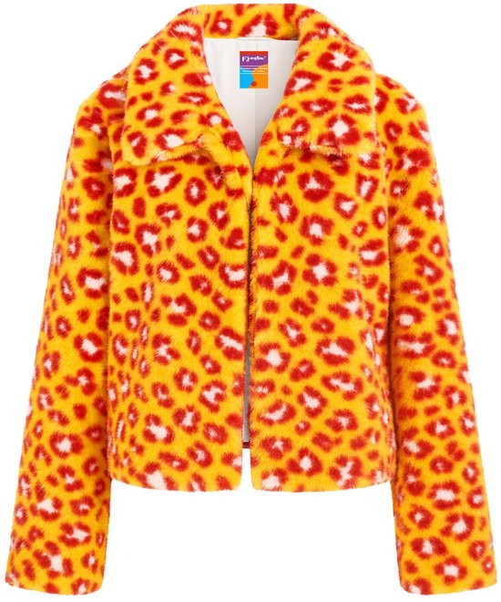 Fjesta© Oeteldonk jasje - Bontjas - Panterprint - Dames - Maat XL