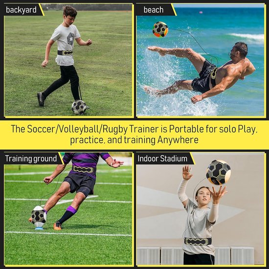 Kicktrainer voor solo voetbaltraining - Perfect cadeau voor sportliefhebbers van Merkloos — afbeelding 2