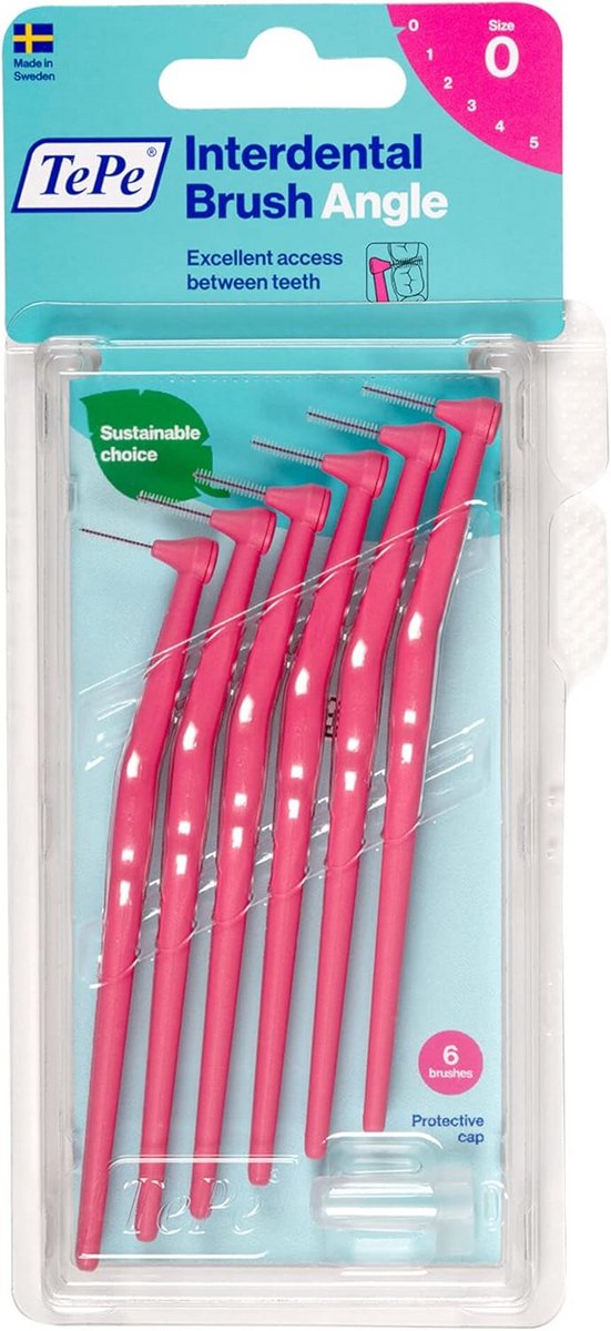 Hoekinterdentalborstels 0.4mm voor optimale mondhygiëne - 6 stuks