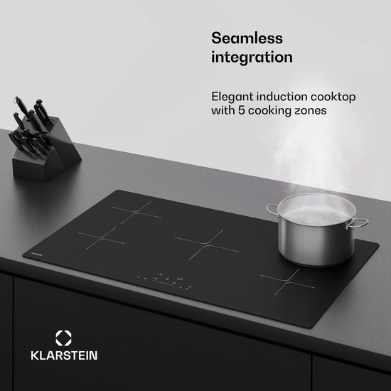 Klarstein PowerGlide inductiekookplaat - 5-zone inbouw