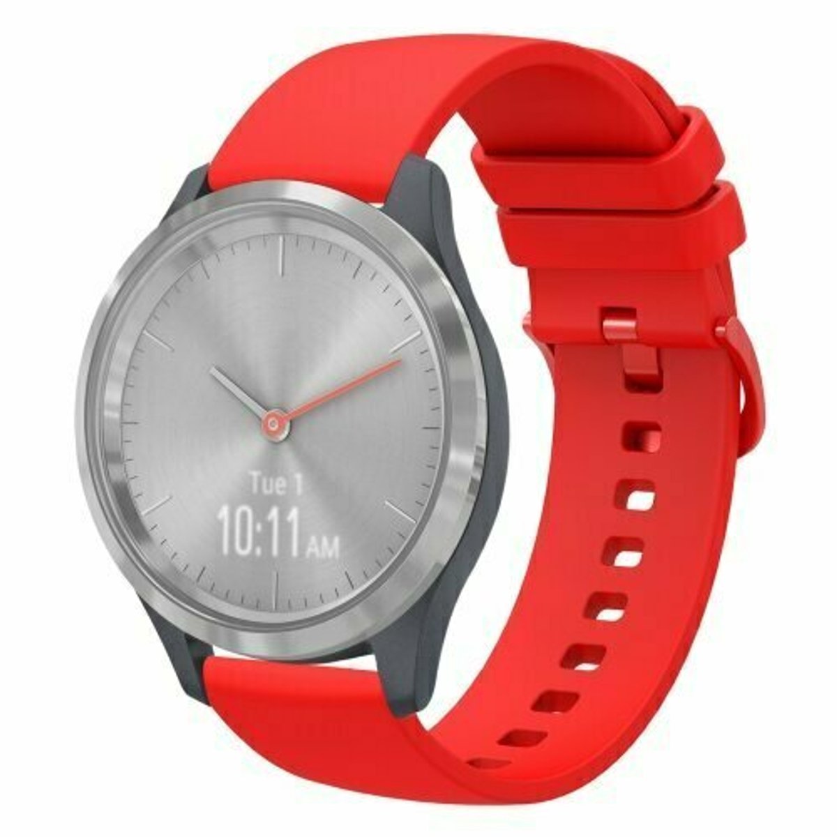 By Qubix - Soft siliconen bandje - Rood - geschikt voor Huawei Watch 5 - 42mm
