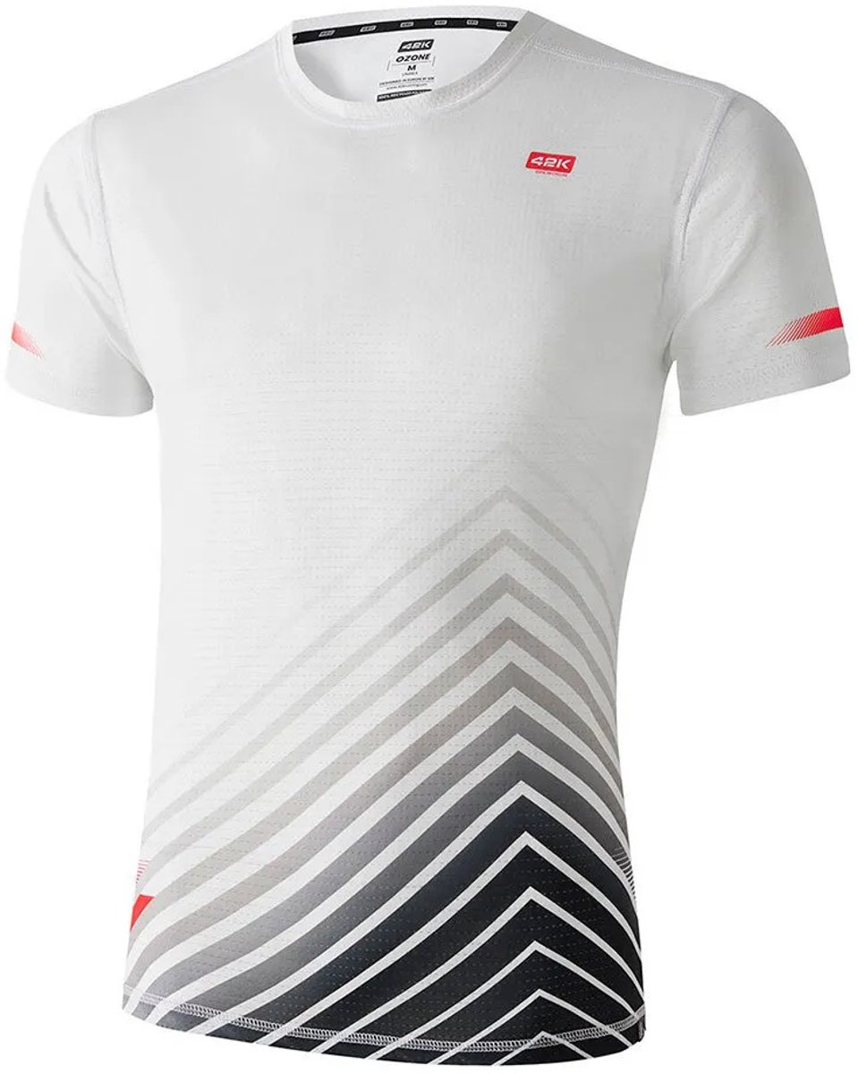 42k Running Ozone T-shirt Met Korte Mouwen Wit S