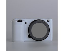 Een beschermhoes Geschikt voor de Canon/Sony ZV-E10 camera, gemaakt van zacht siliconen, Geschikt voor de Sony ZV-E10 camera - krasbestendige ZV-E10 beschermhoes - wit.