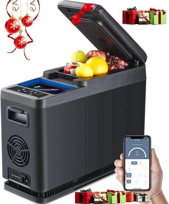 Draagbare Koelbox 15 Liter voor Auto en Boot - Elektrische Koelbox met Instelbare Temperatuur van -20 °C tot 20 °C — afbeelding 3