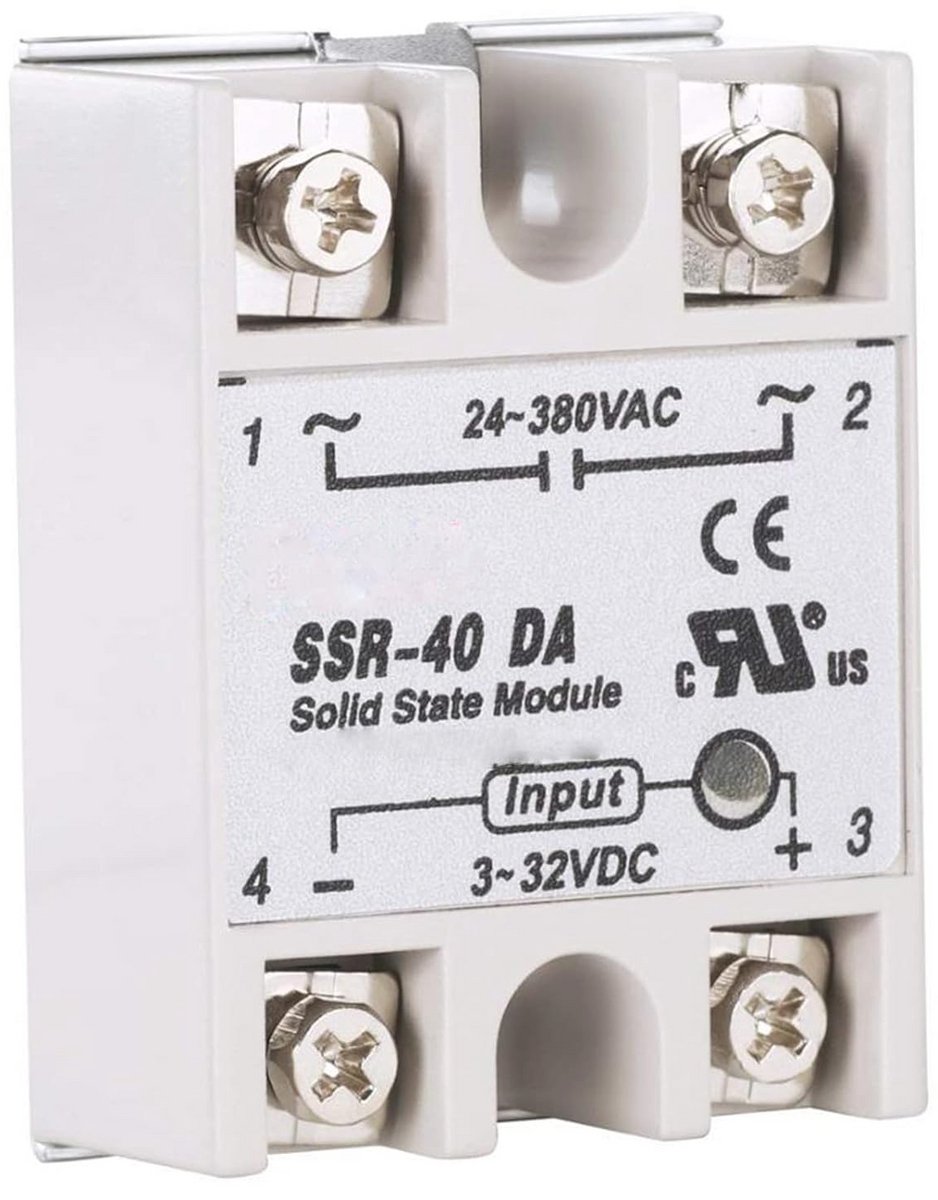 Solid-State Relais met Ingang 3-32 V DC en Uitgang 24-380 V AC - 40A 250V