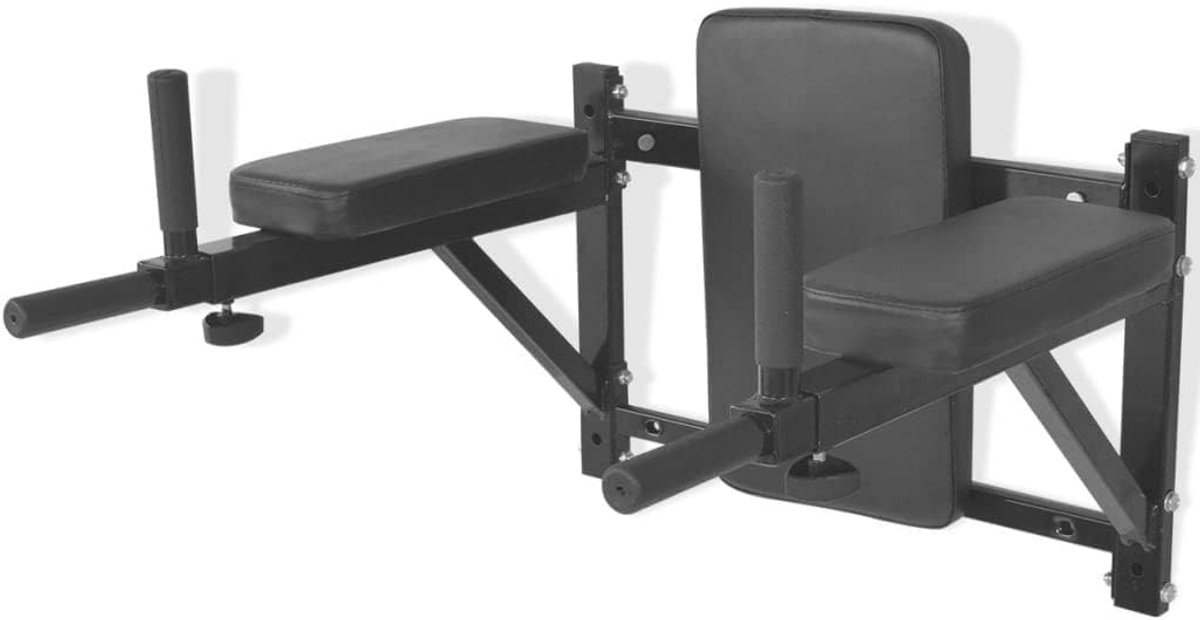 Dipstation Wandmontage voor Triceps en Buikspieren – Professioneel Fitnessapparaat