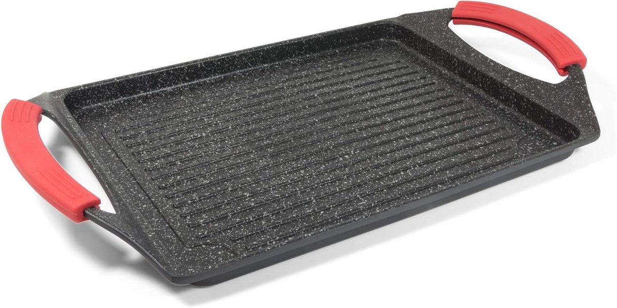 Rechthoekig Grillrooster met Antiaanbaklaag en Inductiebodem - 45 x 27 cm