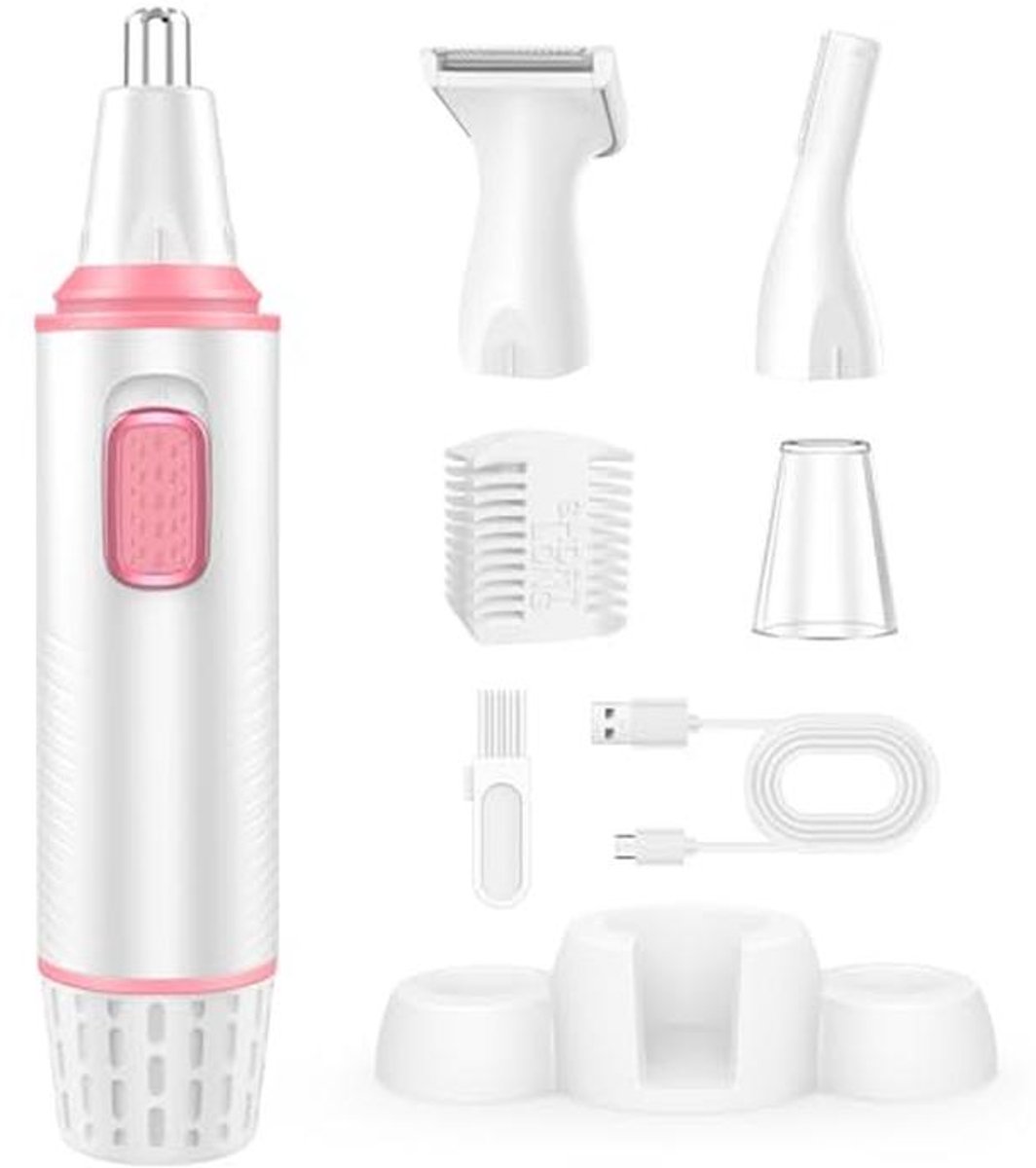 USB-oplaadbare 3-in-1 Neushaartrimmer voor Professioneel Gebruik - Oorhaartrimmer met Dubbele Snijbladen