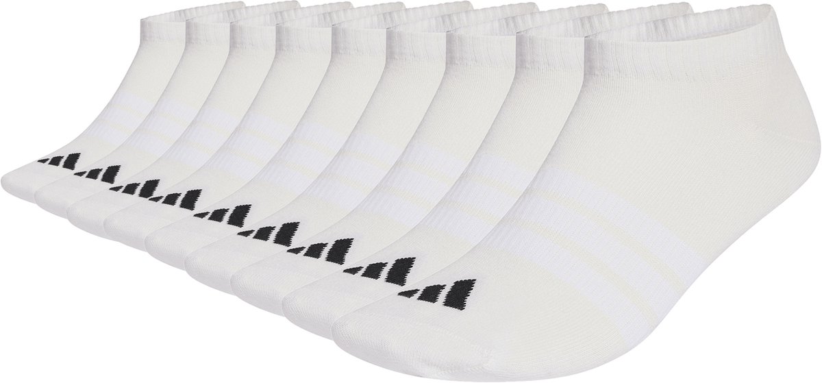 9 pairs of adidas THIN&LIGHT ESSENTIALS LOW CUT SOCKS Wit