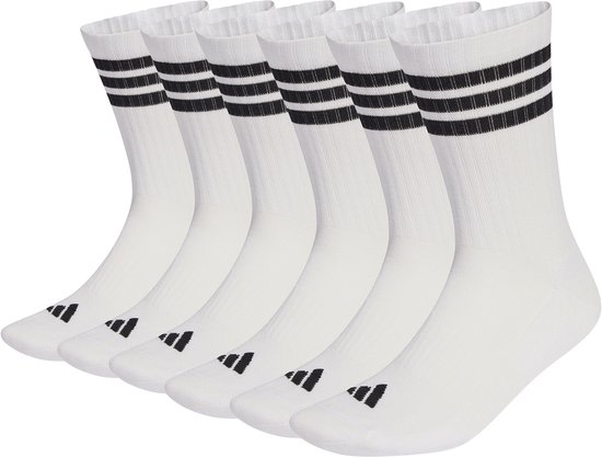 3STRIPES CUSHIONED SPORTSWEAR CREW SOCKS 6 PAIR PACK