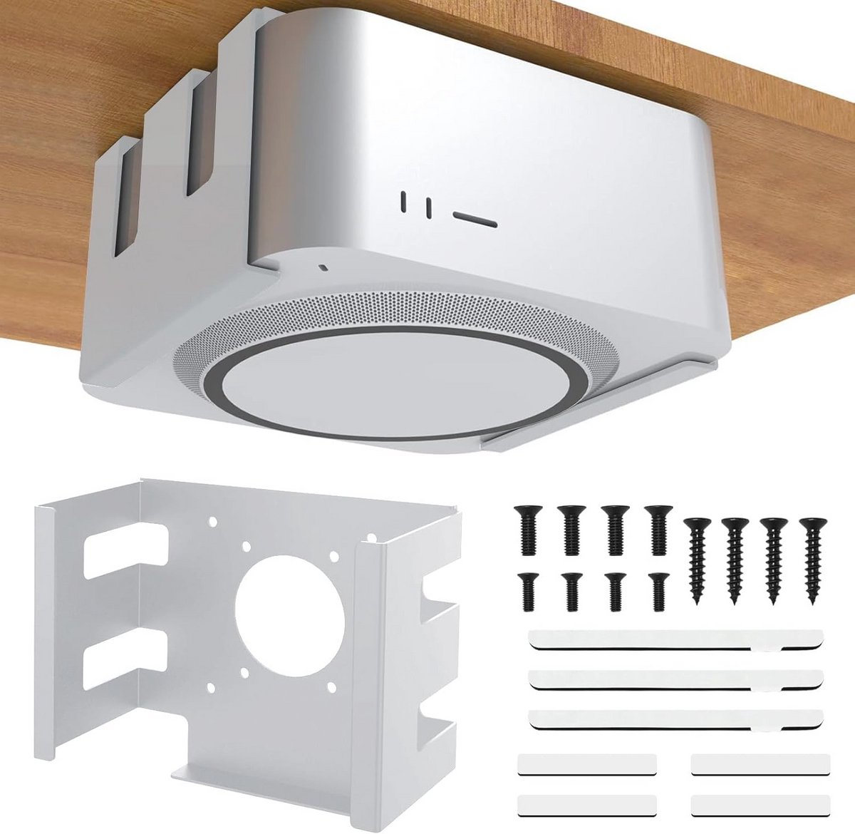 Onderstel voor Mac Mini M4 - Onderstelling voor Bureau en Wandmontage