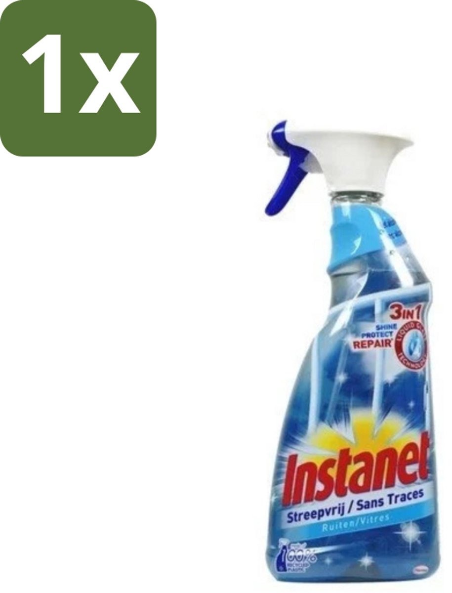 Instanet - Ruitenreiniger - Streepvrij - 3in1 Spray - 725 ml - 1 stuk