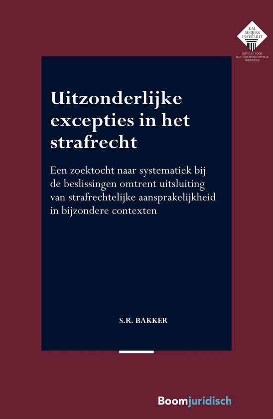 E.M. Meijers Instituut voor Rechtswetenschappelijk Onderzoek ... - cover