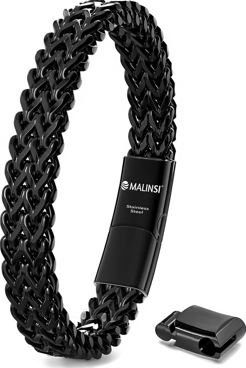 Stoere Heren Armband Schakel RVS - 20 cm met 2 cm Verlengstuk