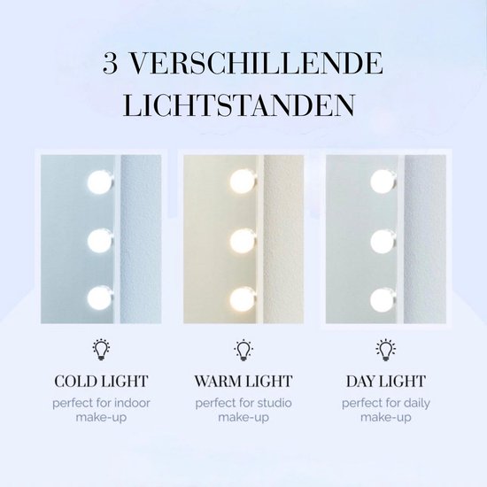 Bright Beauty Vanity - De mooiste make up spiegels, make up tafels, hollywood kaptafels en