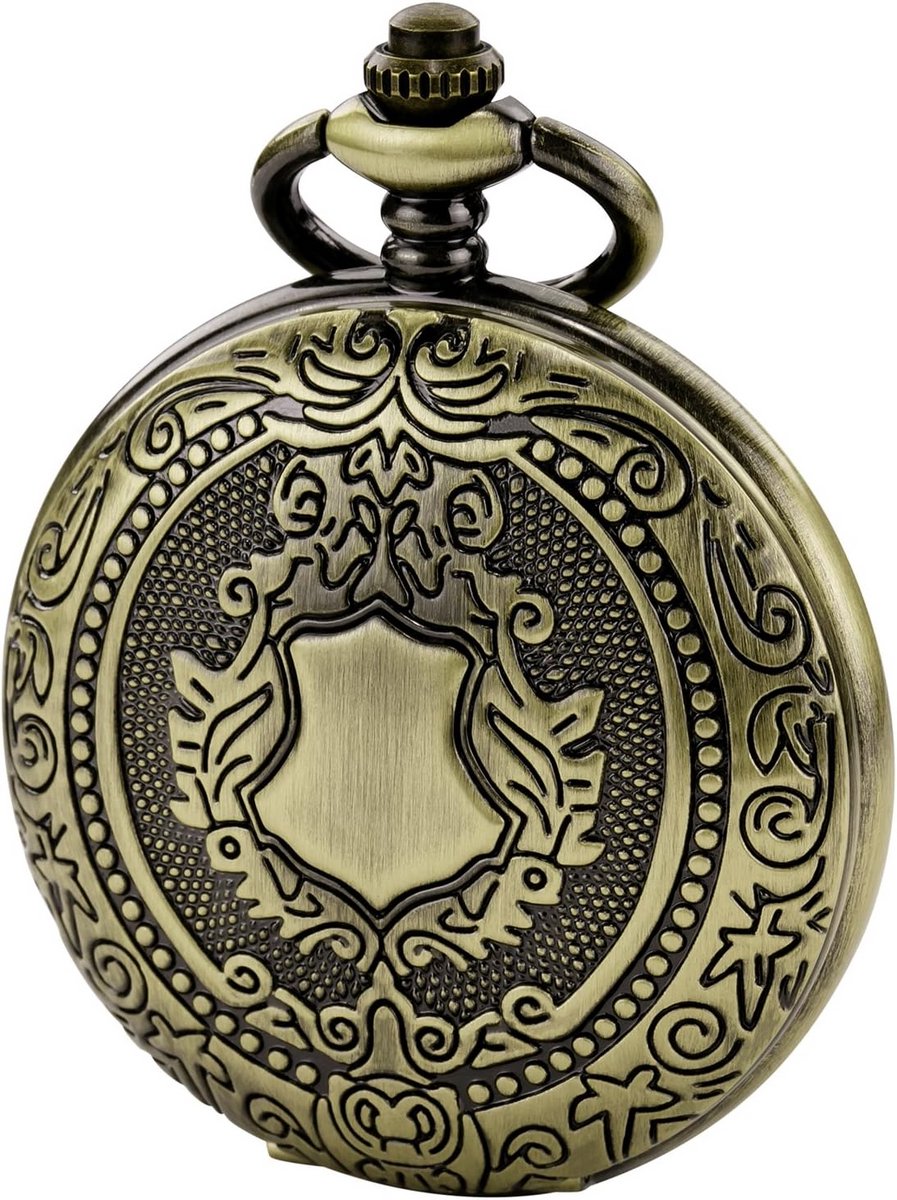 Antiek Mechanisch Zakhorloge met Skelet Wijzerplaat en Romeinse Cijfers voor Heren en Dames