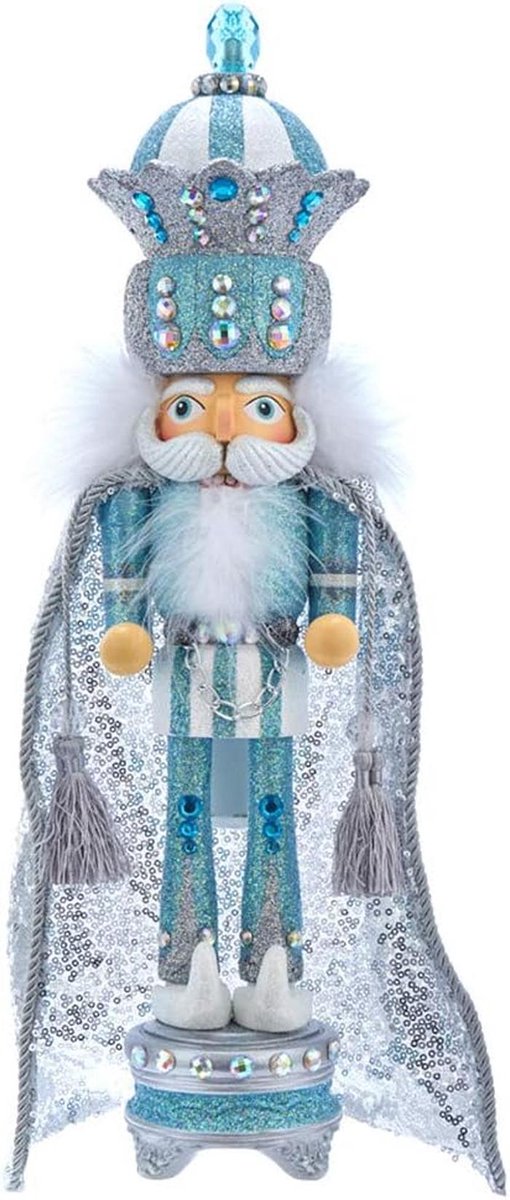Klassieke Notenkraker Blauw en Zilver - 18,5 inch Decoratie