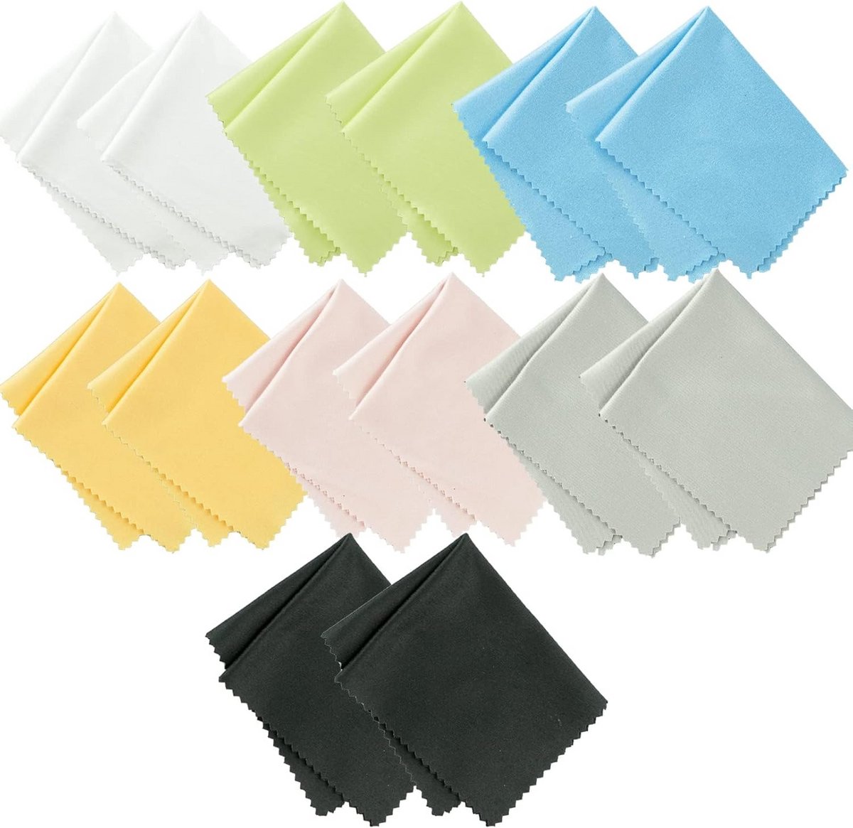 14-Pack Microfiber Reinigingsdoeken - Perfect voor Brillen, Laptops en Schermen