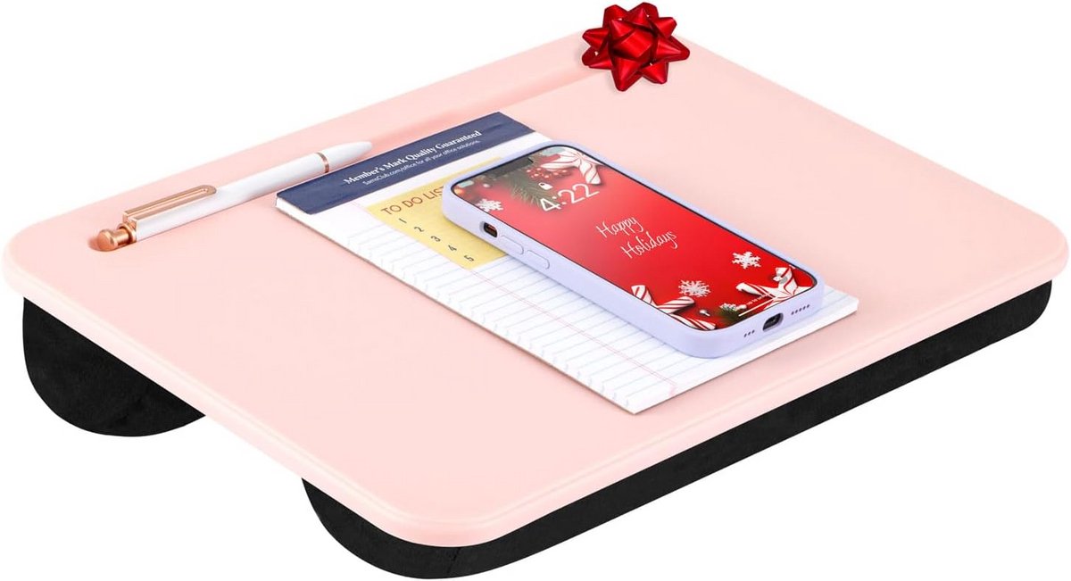 Compacte Lapdesk met Rozenkwarts Accenten voor Thuis en Op School