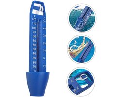 1 stuk onbreekbare waterthermometer voor zwembad, badkuip, zwembad en vijver - drijvende thermometer met praktisch snoer voor binnen- en buitengebruik - Thermometer Zwembad