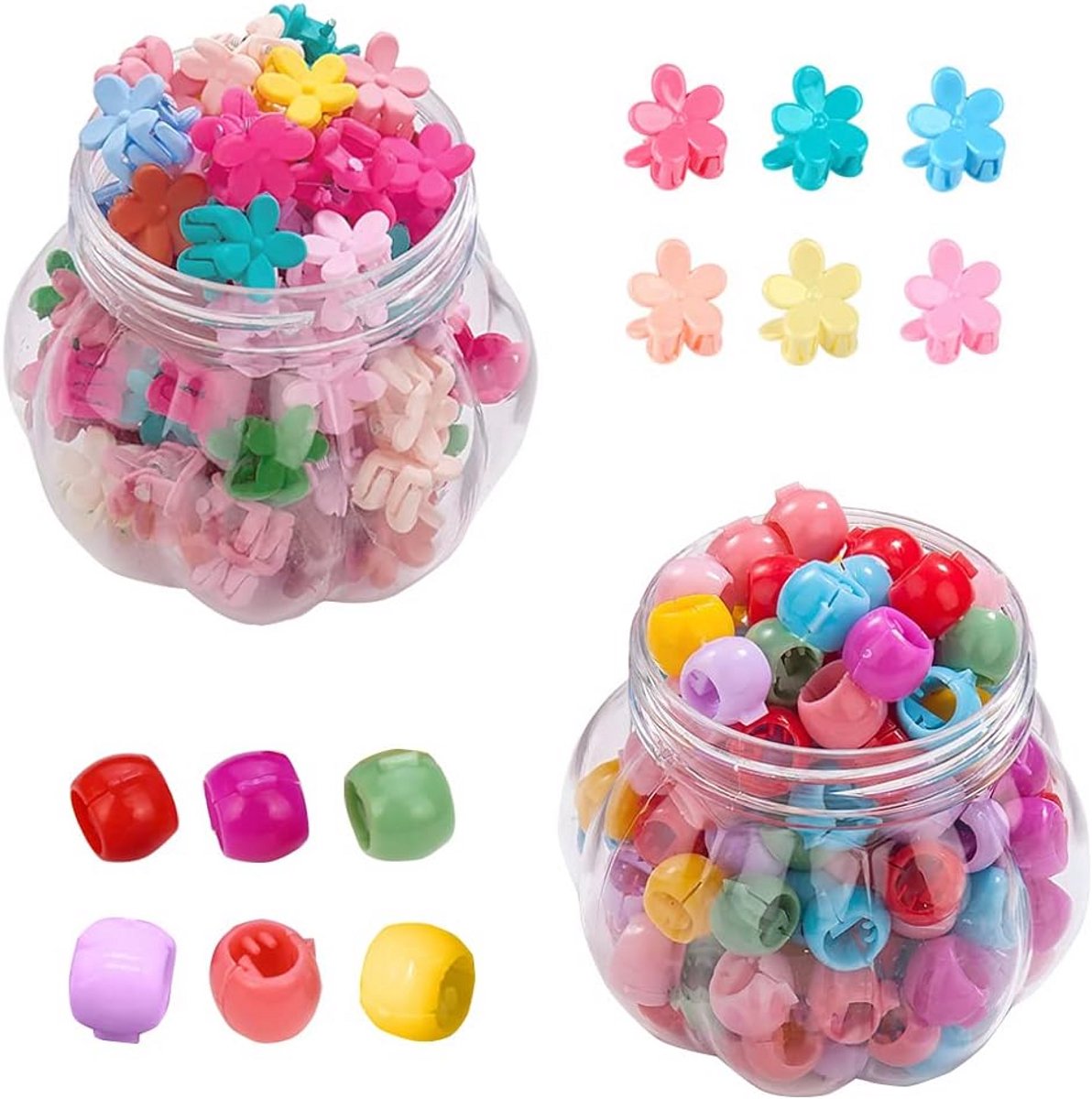 Mini Haarspelden en Haarclips - 150 Stuks Kleurrijke Styling Accessoires