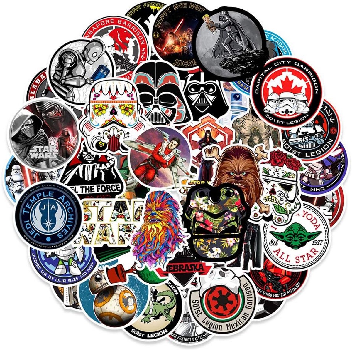100 Waterdichte Vinyl Stickers Set - Voor Laptop, Auto, Fles en Meer