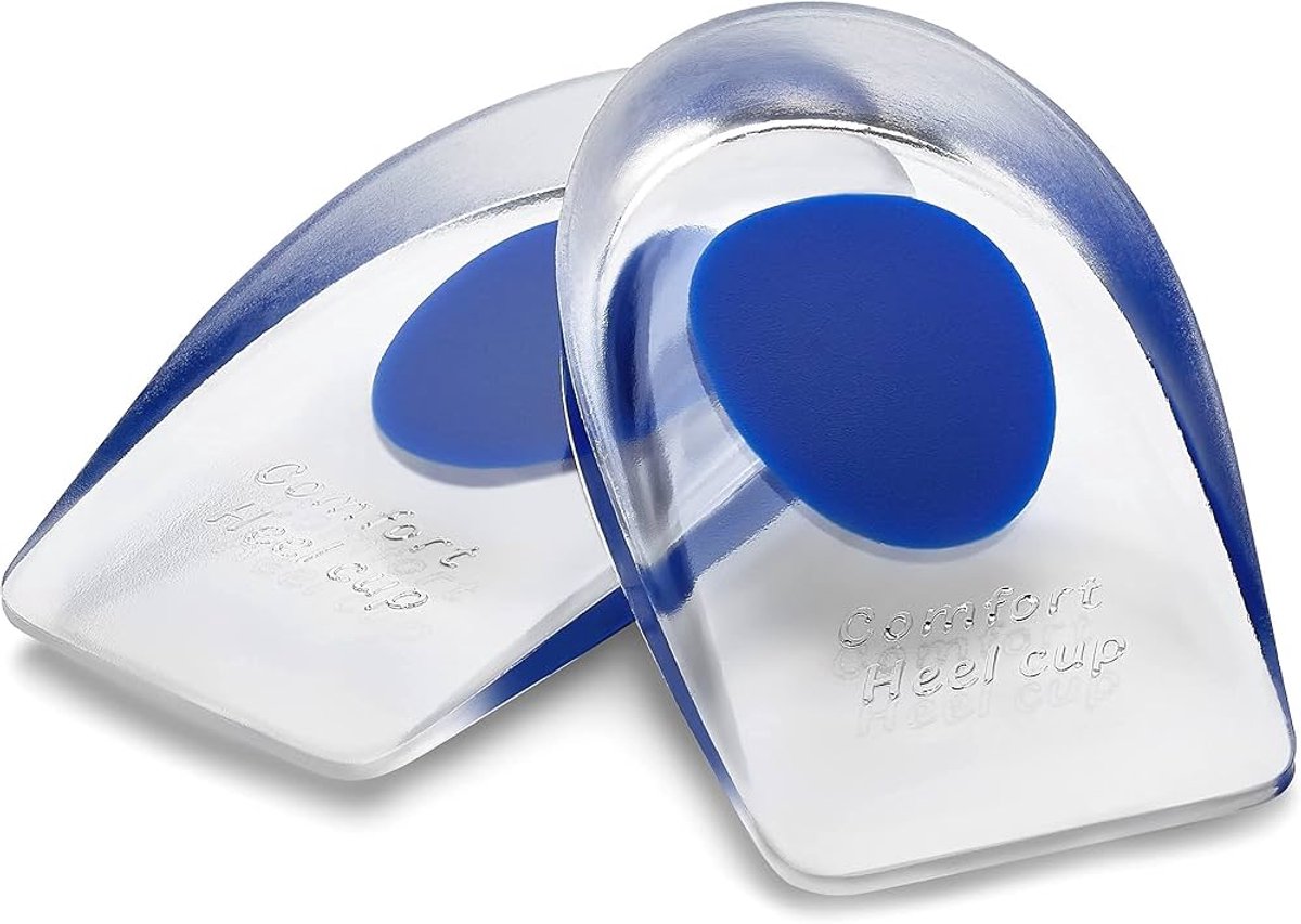 Orthopedische hiel zooltjes - Inlegzolen - Anti hielpijn en hielspoor - Ondersteuning - Soft gel zolen - Maat 35-41 - Blauw - Jonyx