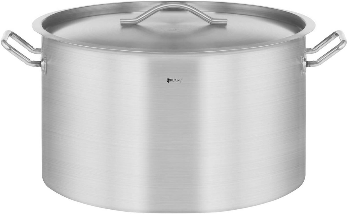 Inductie Kookpan 59 Liter Roestvrij Staal Professionele Kookpot met Deksel voor Gas en Elektrisch